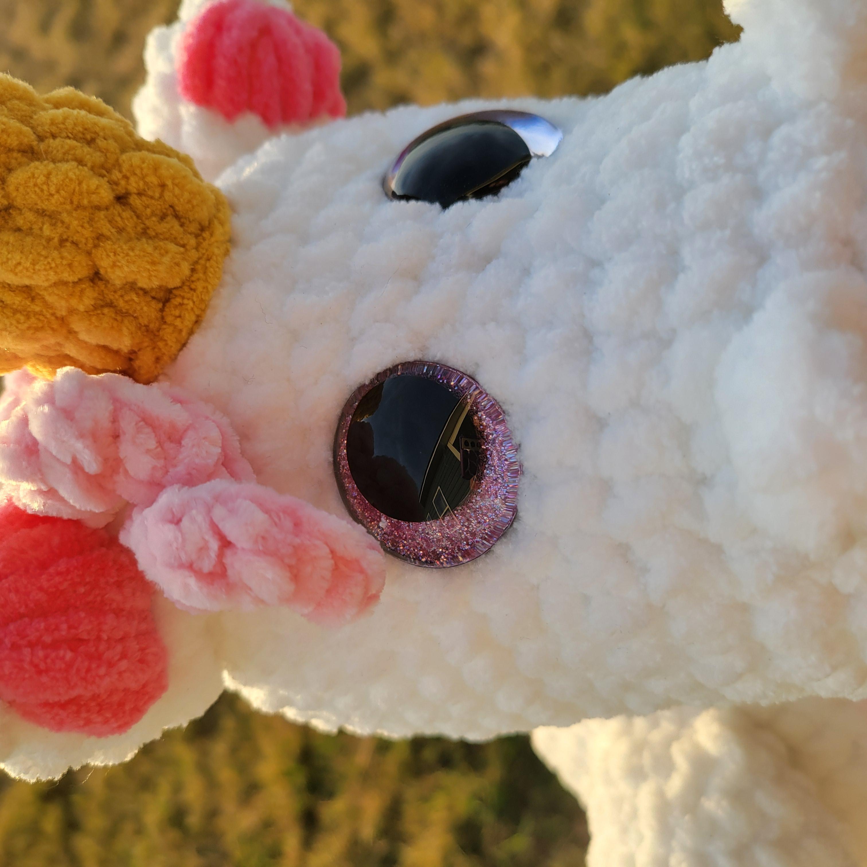 Jumbo Crochet Unicorn Plush | Pink Amigurumi Toy - Giant Stuffed Animal for Nurseries
