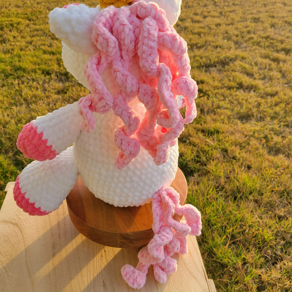 Jumbo Crochet Unicorn Plush | Pink Amigurumi Toy - Giant Stuffed Animal for Nurseries