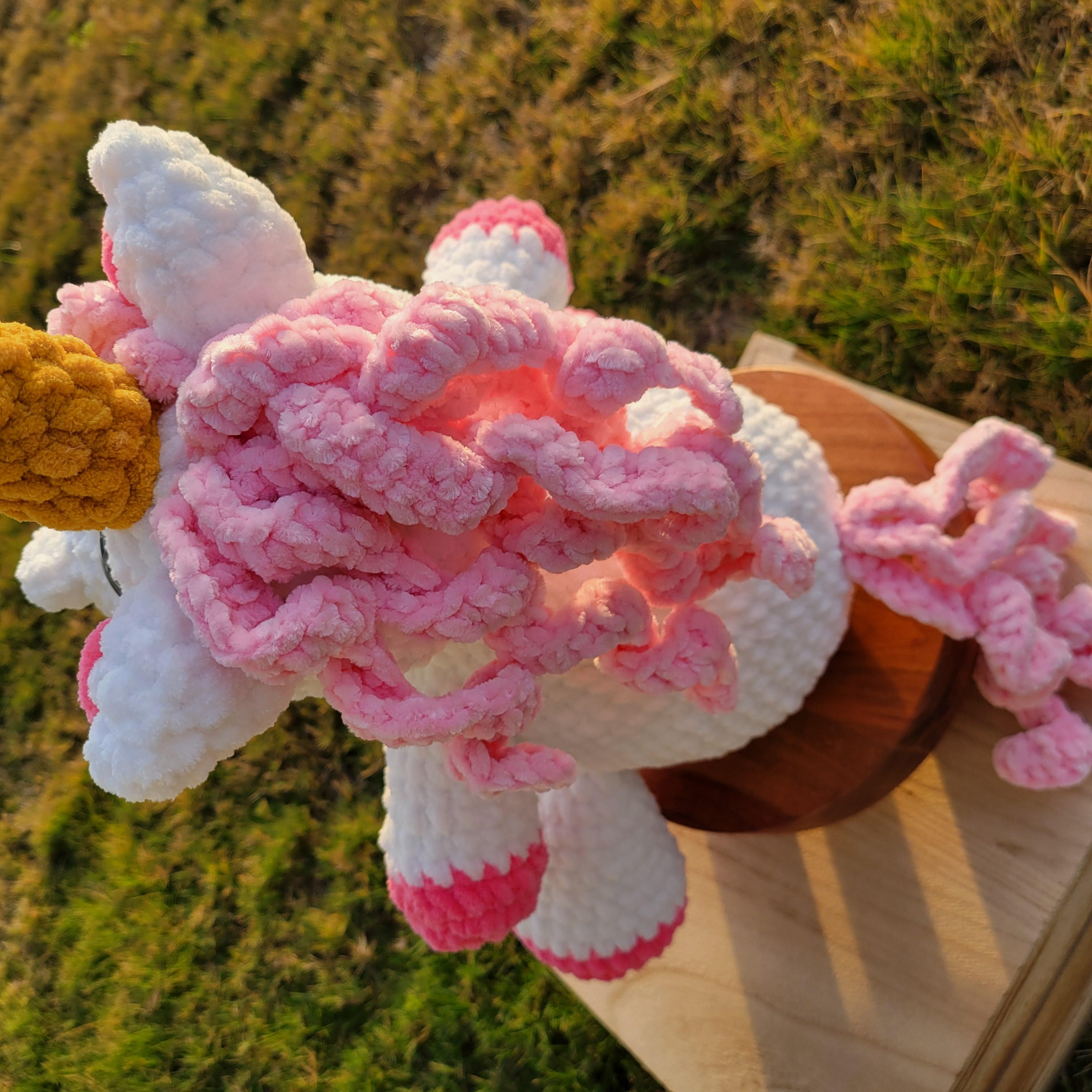 Jumbo Crochet Unicorn Plush | Pink Amigurumi Toy - Giant Stuffed Animal for Nurseries