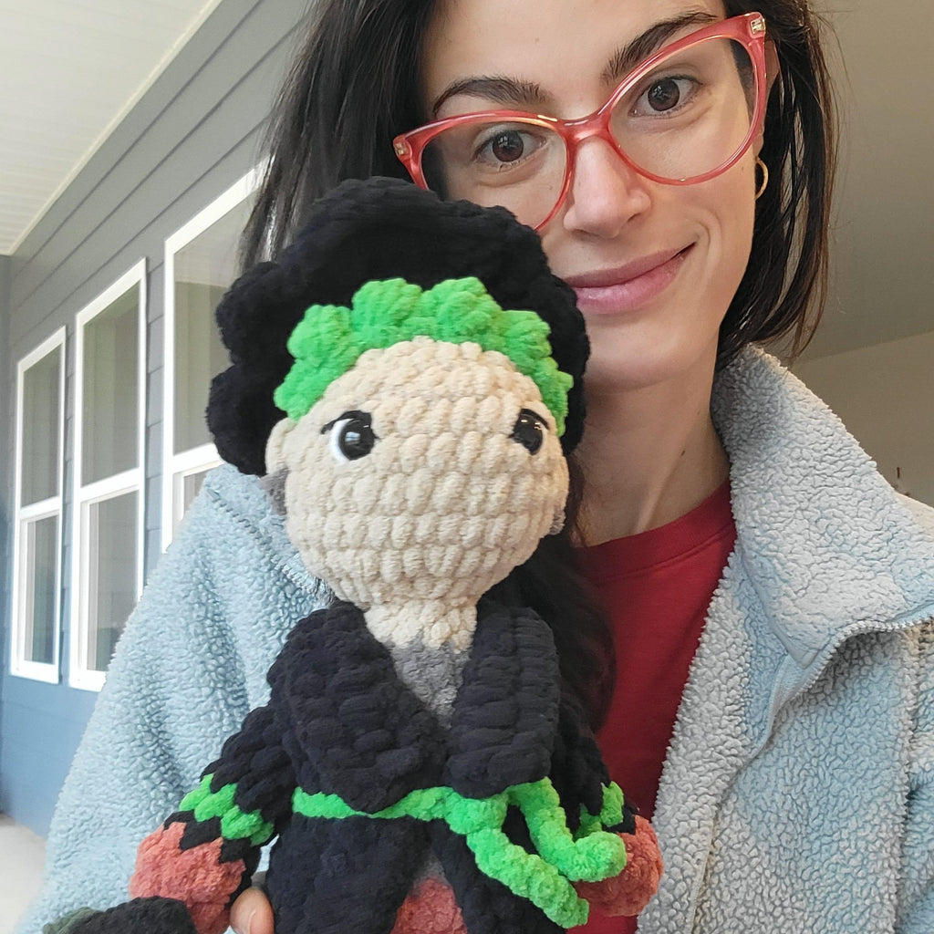 Digital Crochet Pattern of Green Girl - PDF Download for Amigurumi Plush Toy