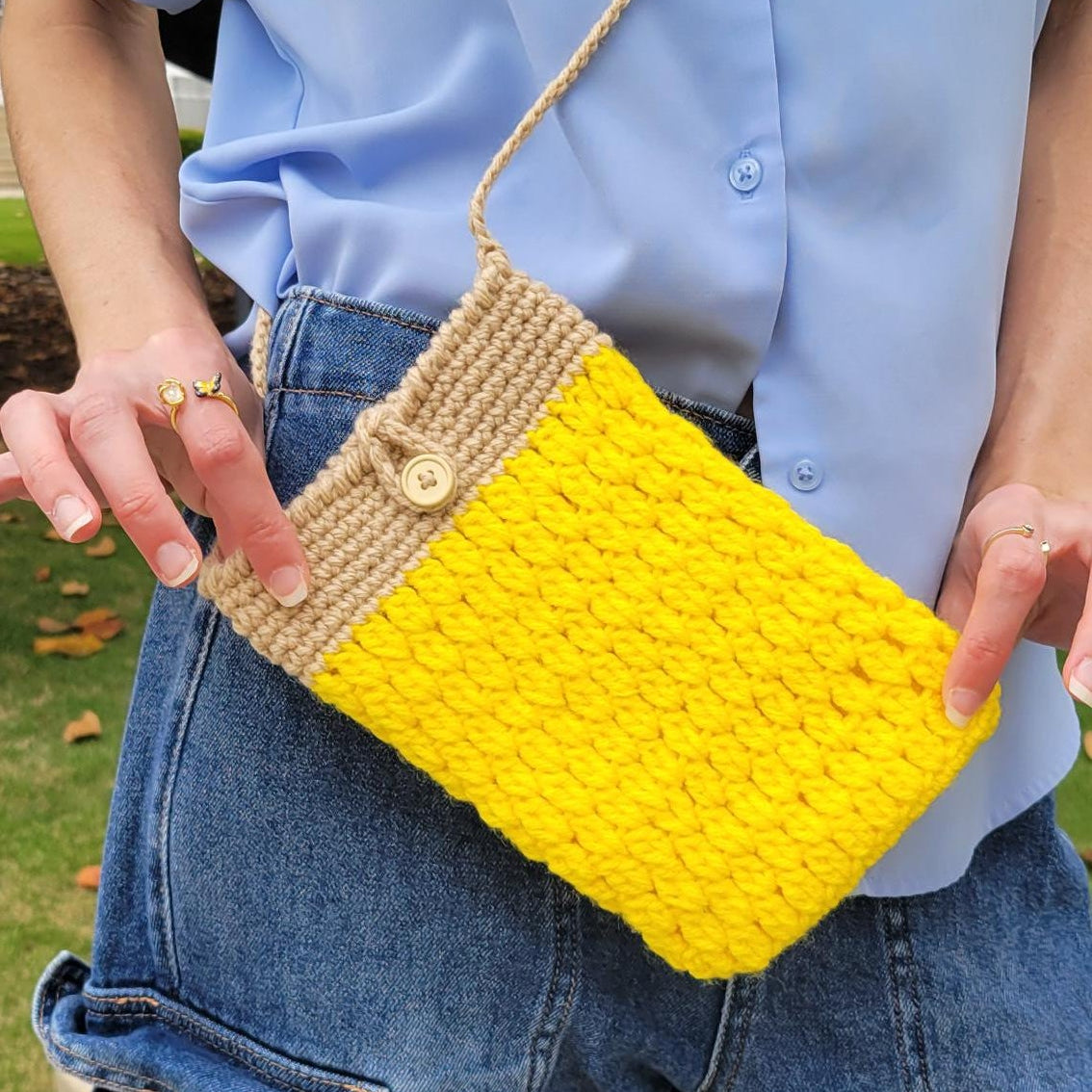Crochet Small colorful Bag - Cottagecore Accessories - Kawaii Style