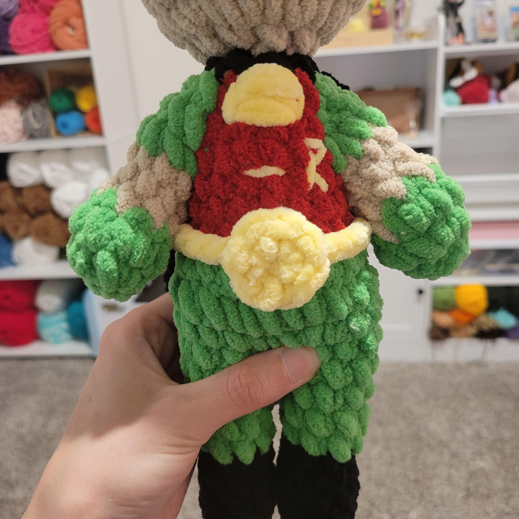 Sidekick Boy Amigurumi Crochet Pattern - Chibi Superhero Plush PDF Download