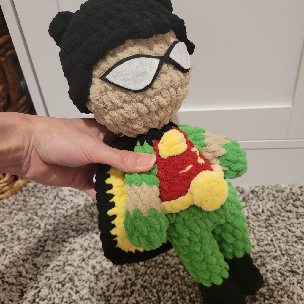 Sidekick Boy Amigurumi Crochet Pattern - Chibi Superhero Plush PDF Download