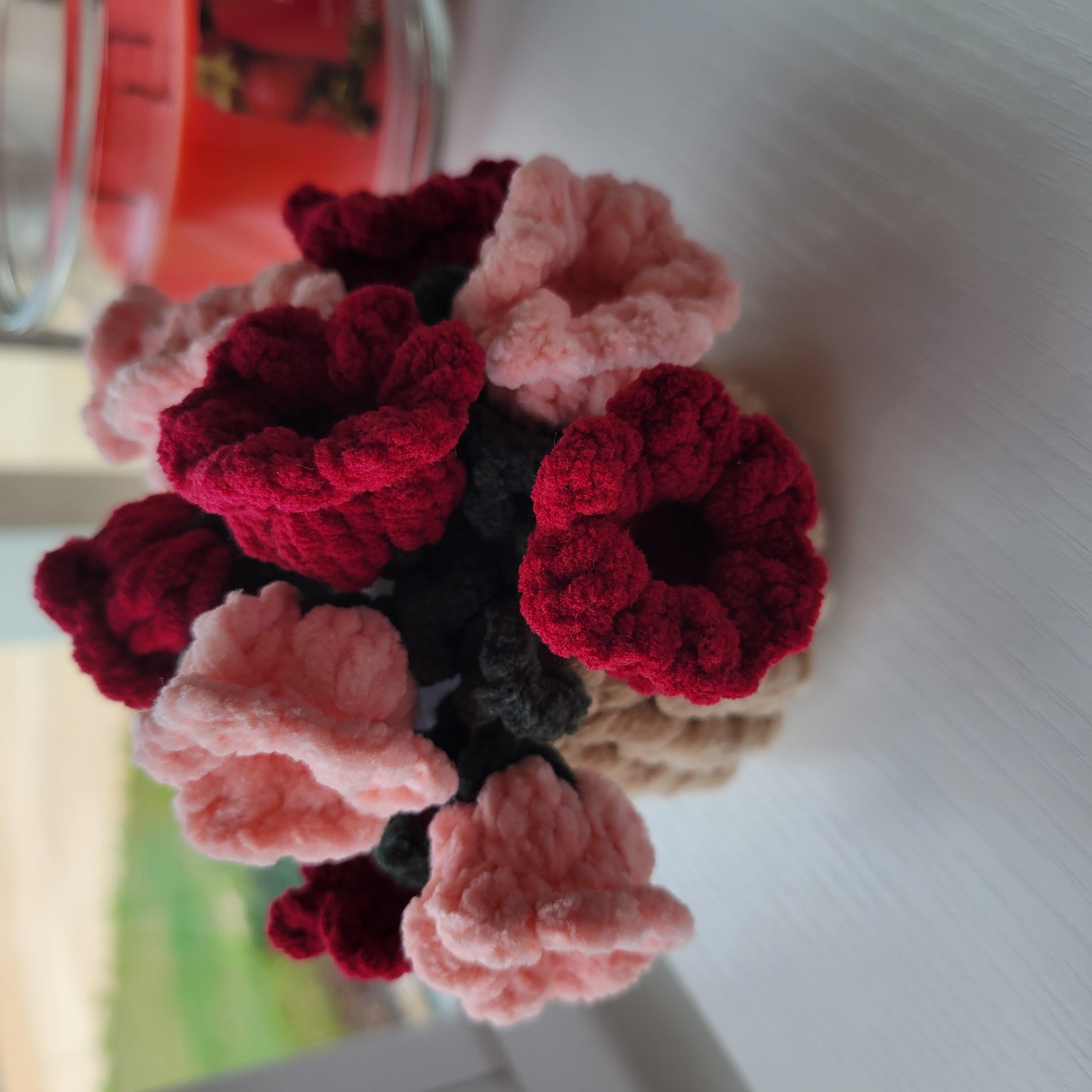 Crochet Flower Coaster with Basket - Floral Design | Handmade Home Décor