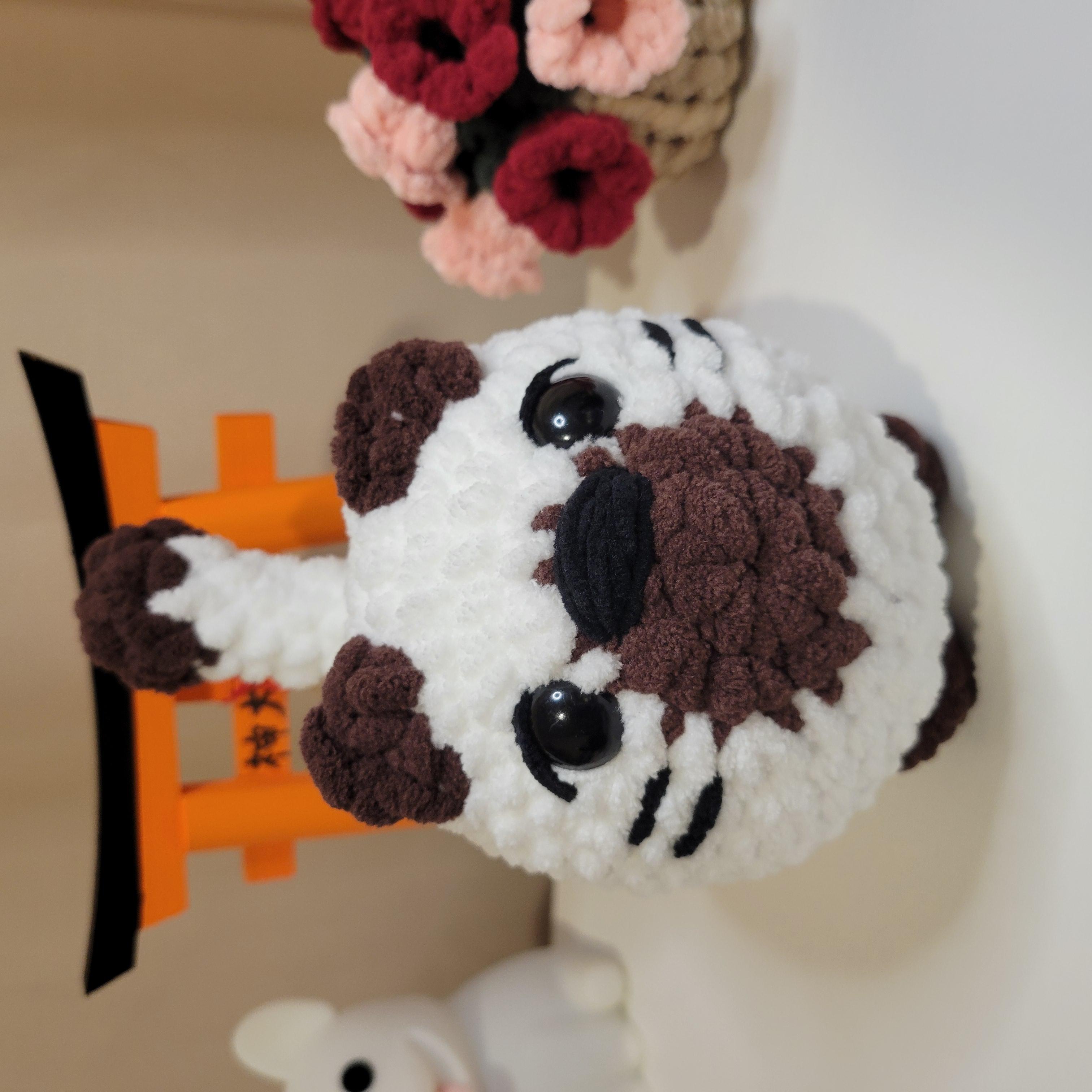 Crochet Small Loaf Cat Plushie - Amigurumi Stuffed Animal Toy - Desk Pet