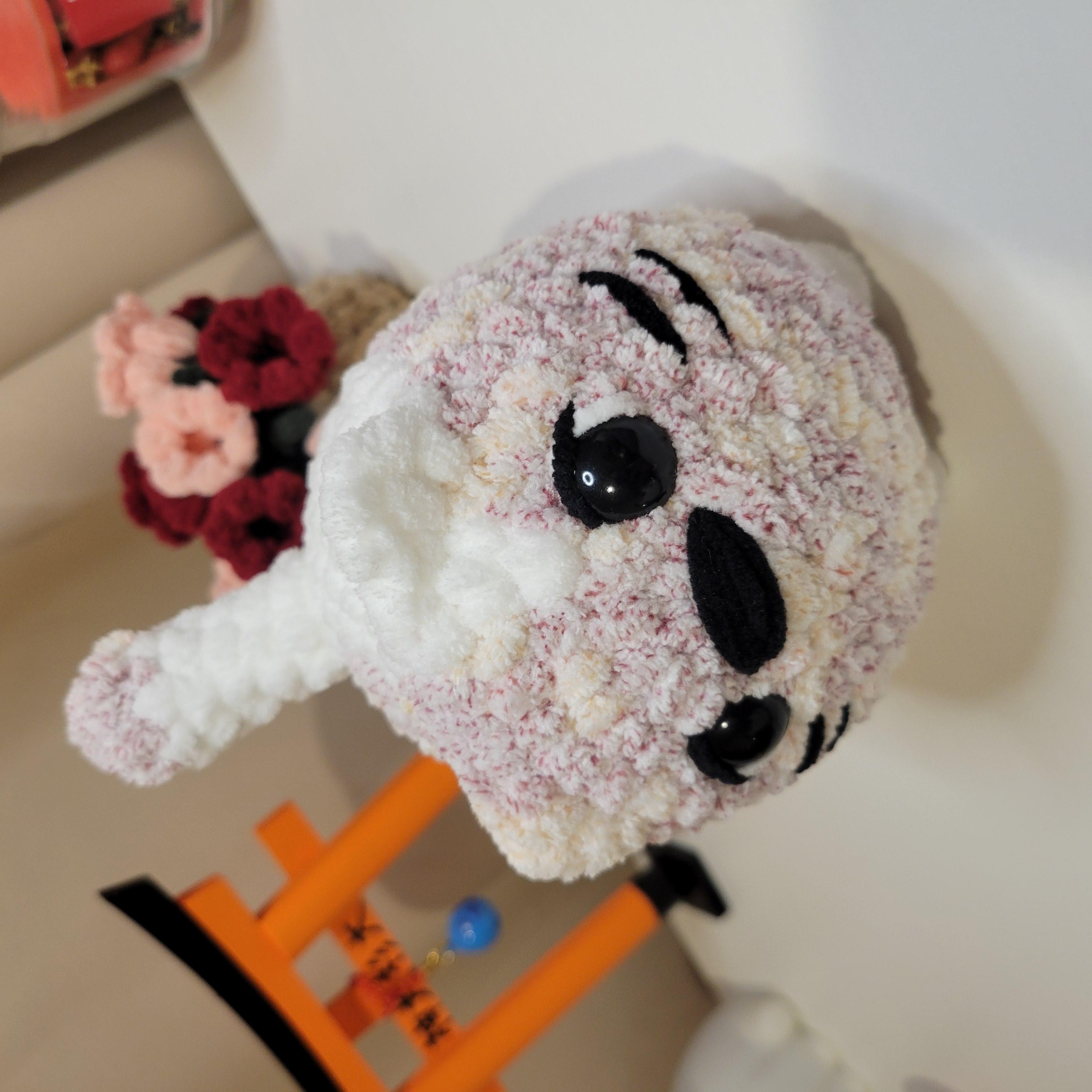 Crochet Small Loaf Cat Plushie - Amigurumi Stuffed Animal Toy - Desk Pet