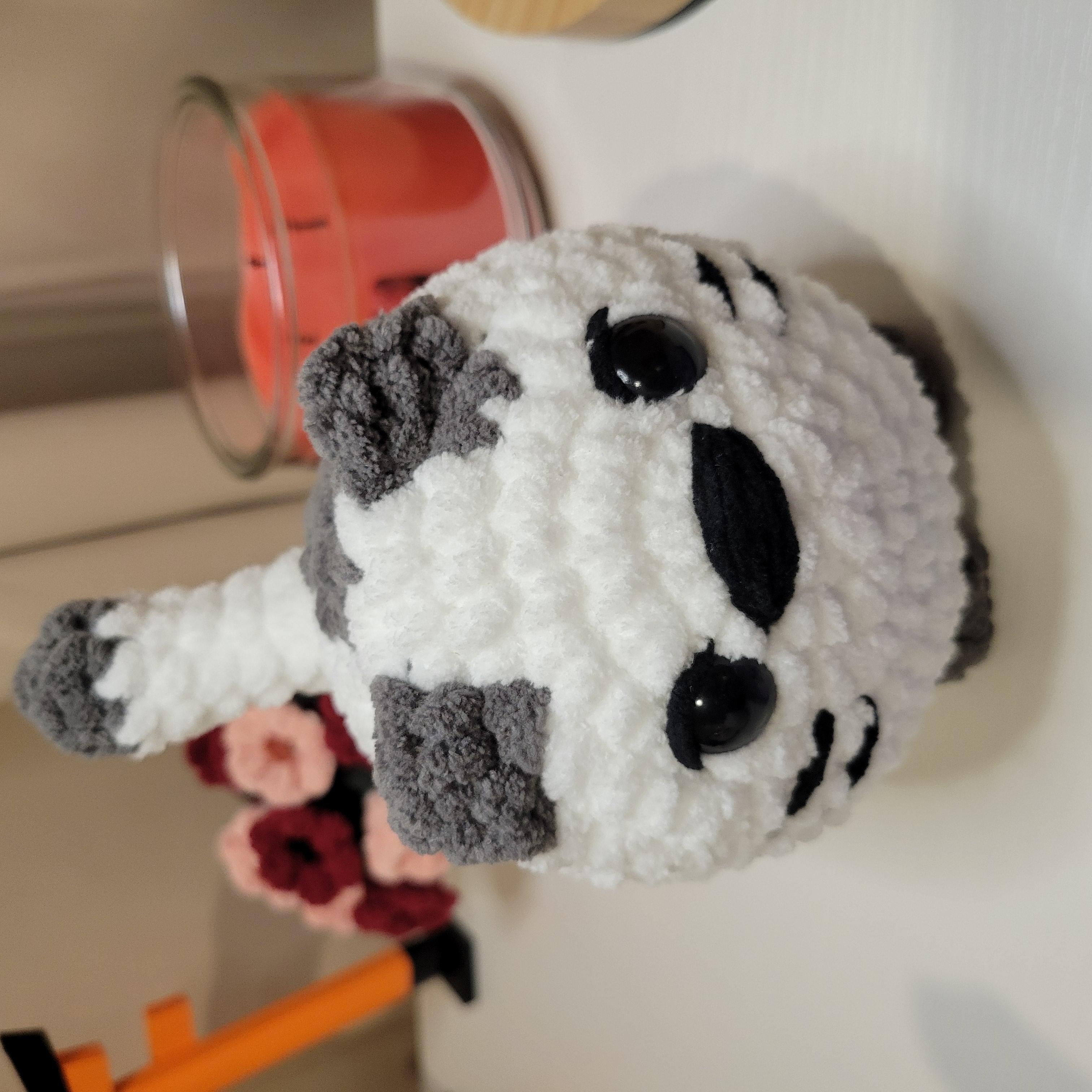 Crochet Small Loaf Cat Plushie - Amigurumi Stuffed Animal Toy - Desk Pet