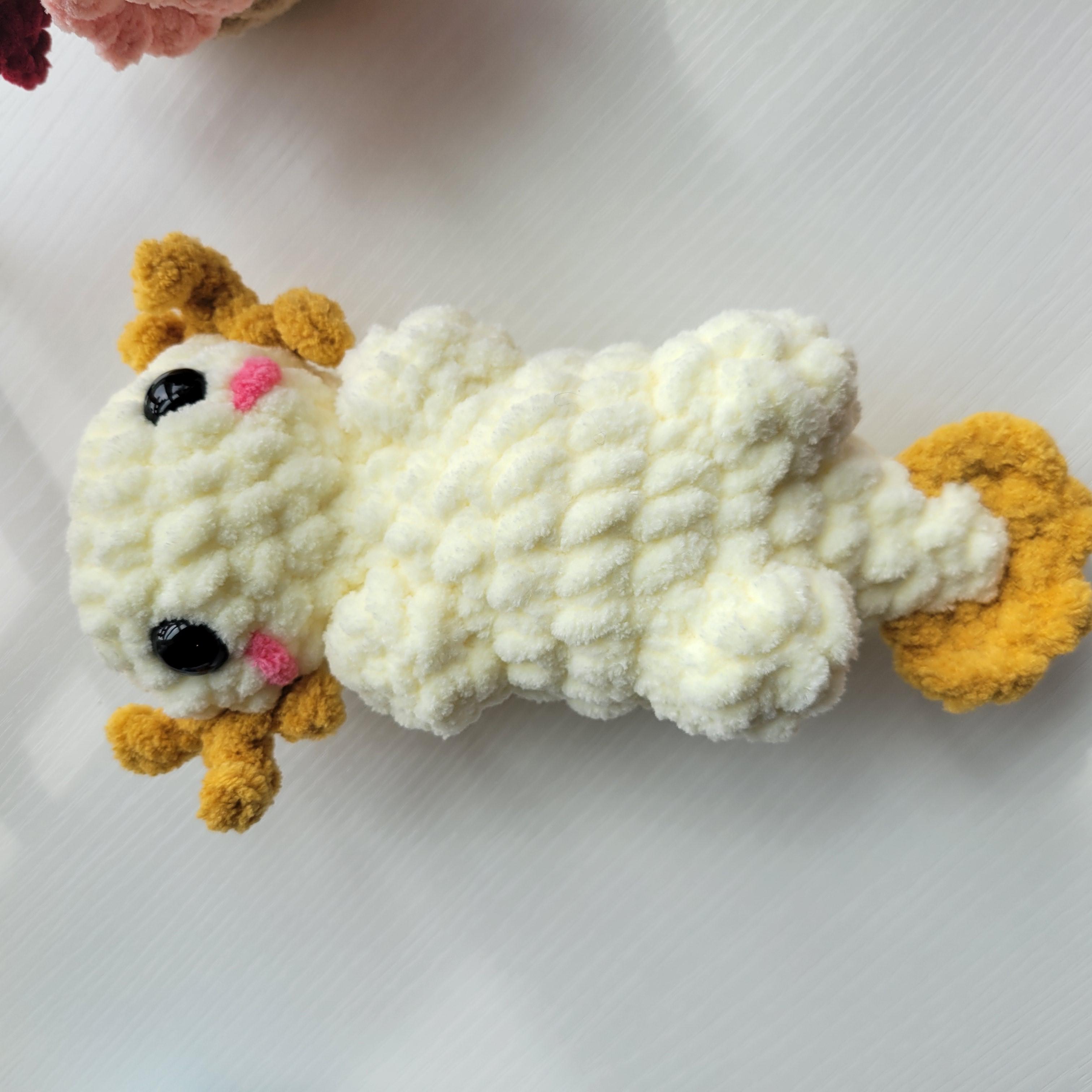 Oxo the Axolotl plush toy - Handmade Amigurumi plushie