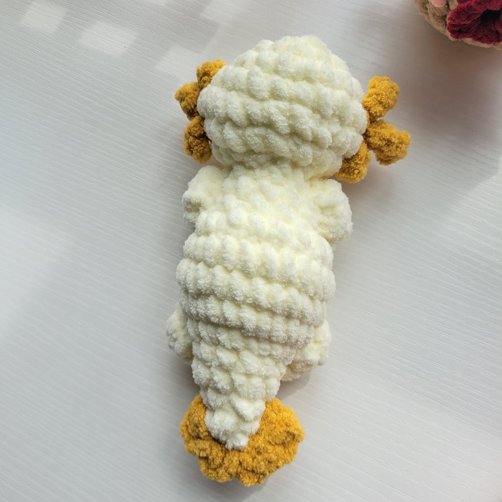 Oxo the Axolotl plush toy - Handmade Amigurumi plushie