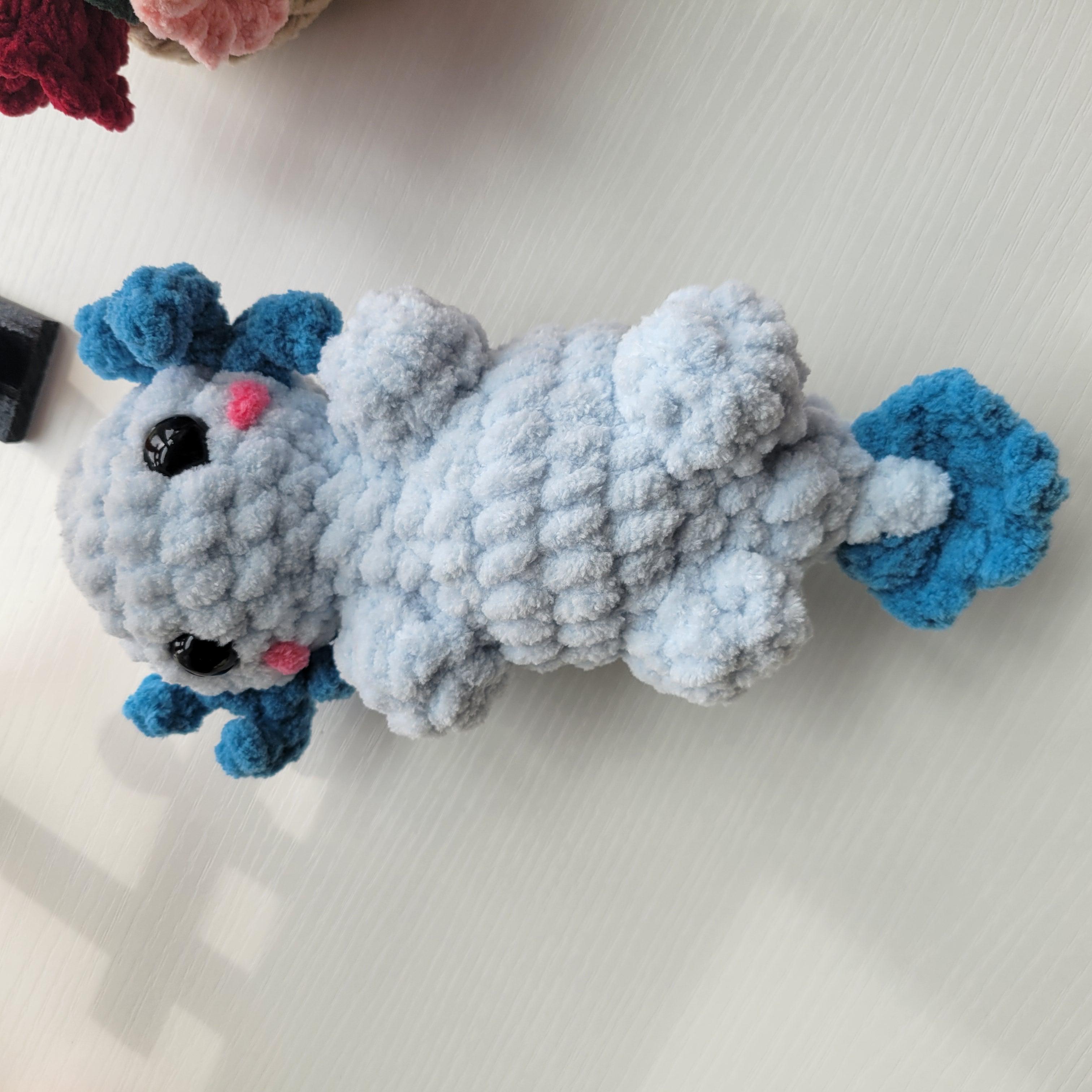 Oxo the Axolotl plush toy - Handmade Amigurumi plushie