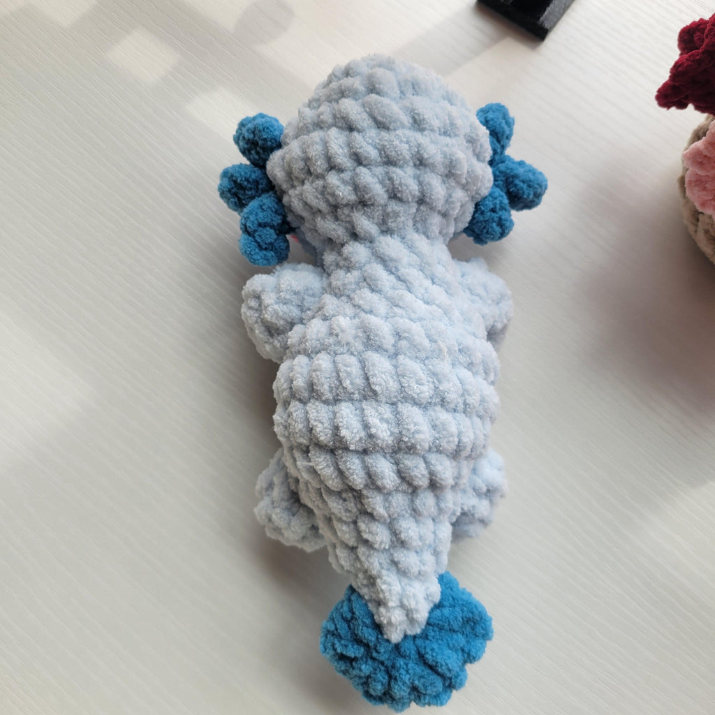 Oxo the Axolotl plush toy - Handmade Amigurumi plushie