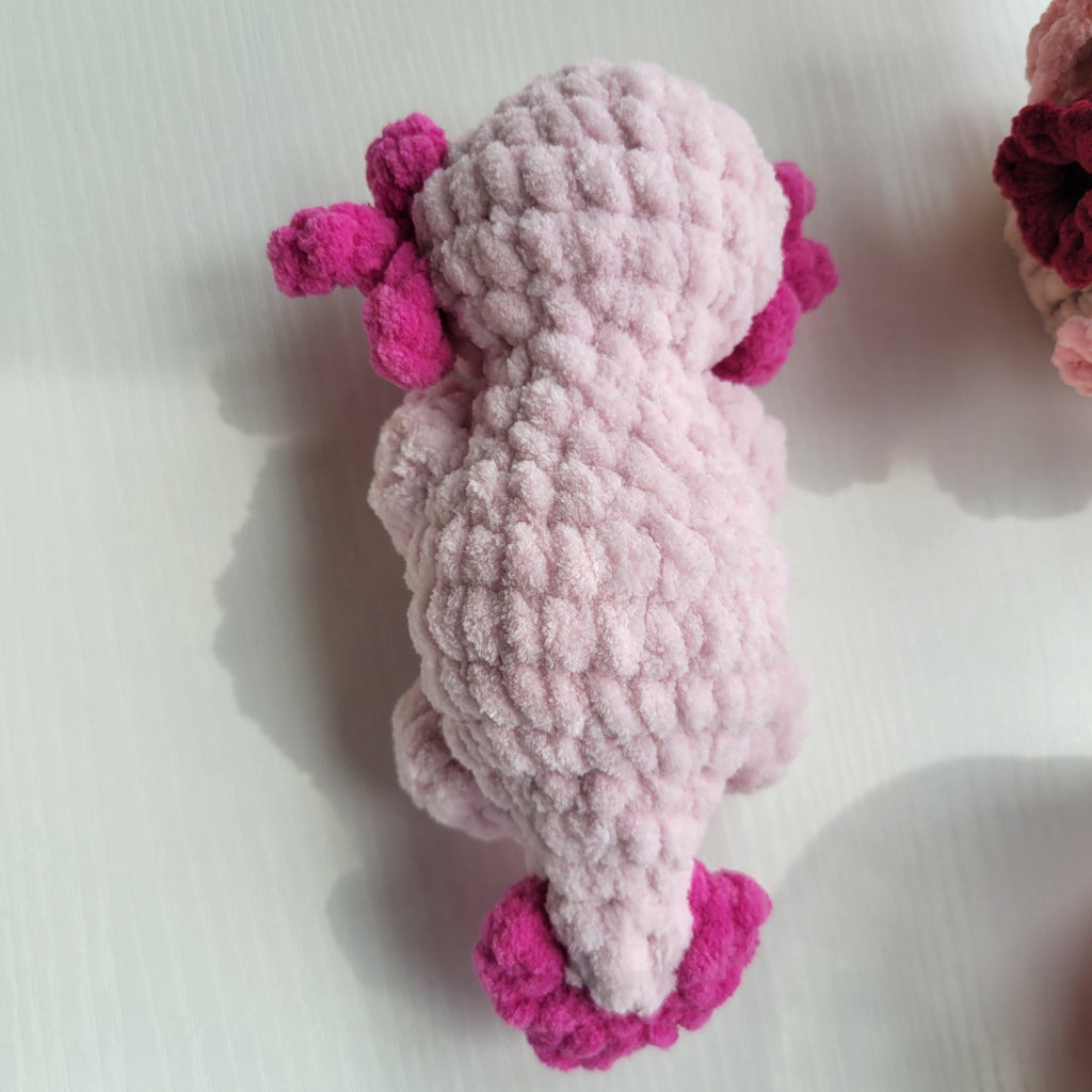Oxo the Axolotl plush toy - Handmade Amigurumi plushie
