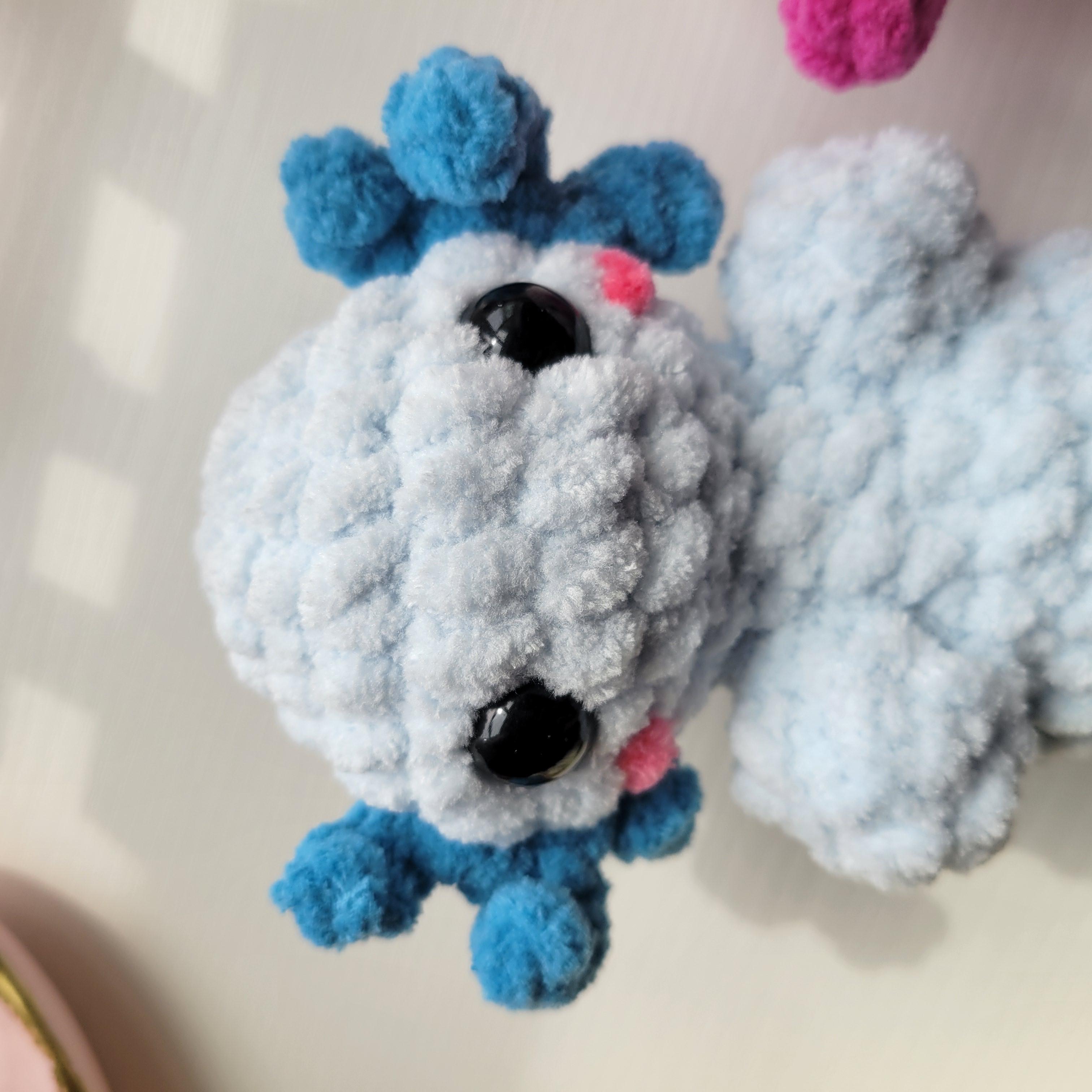 Oxo the Axolotl plush toy - Handmade Amigurumi plushie