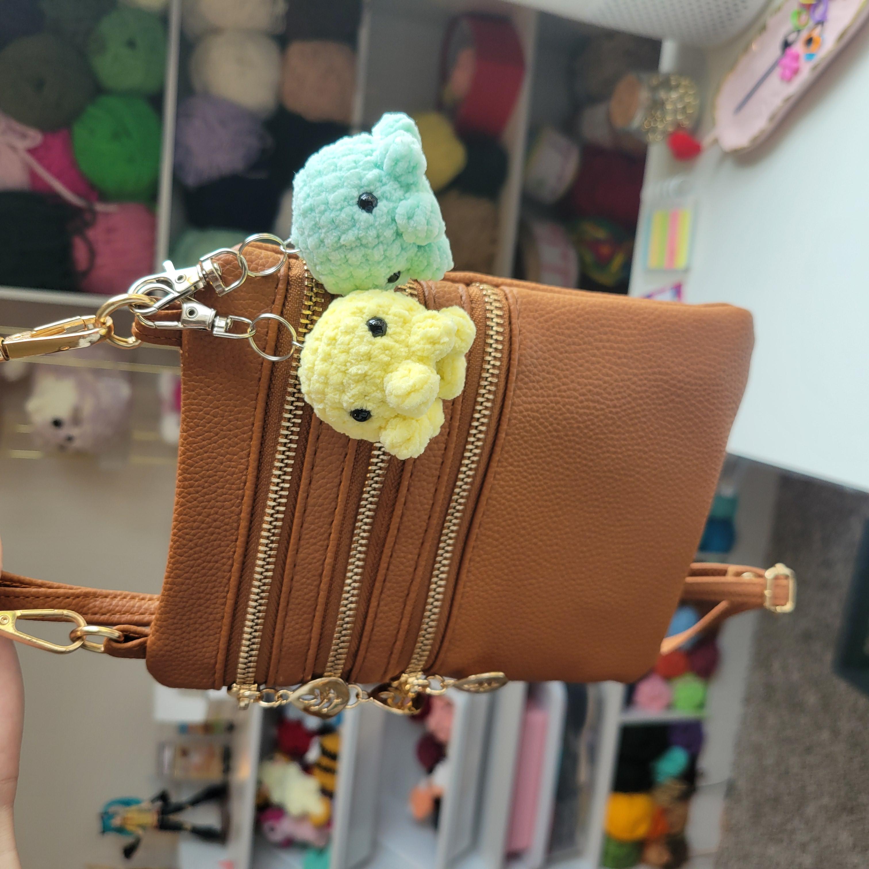Mini octo keychains - Amigurumi charm accessories for bags