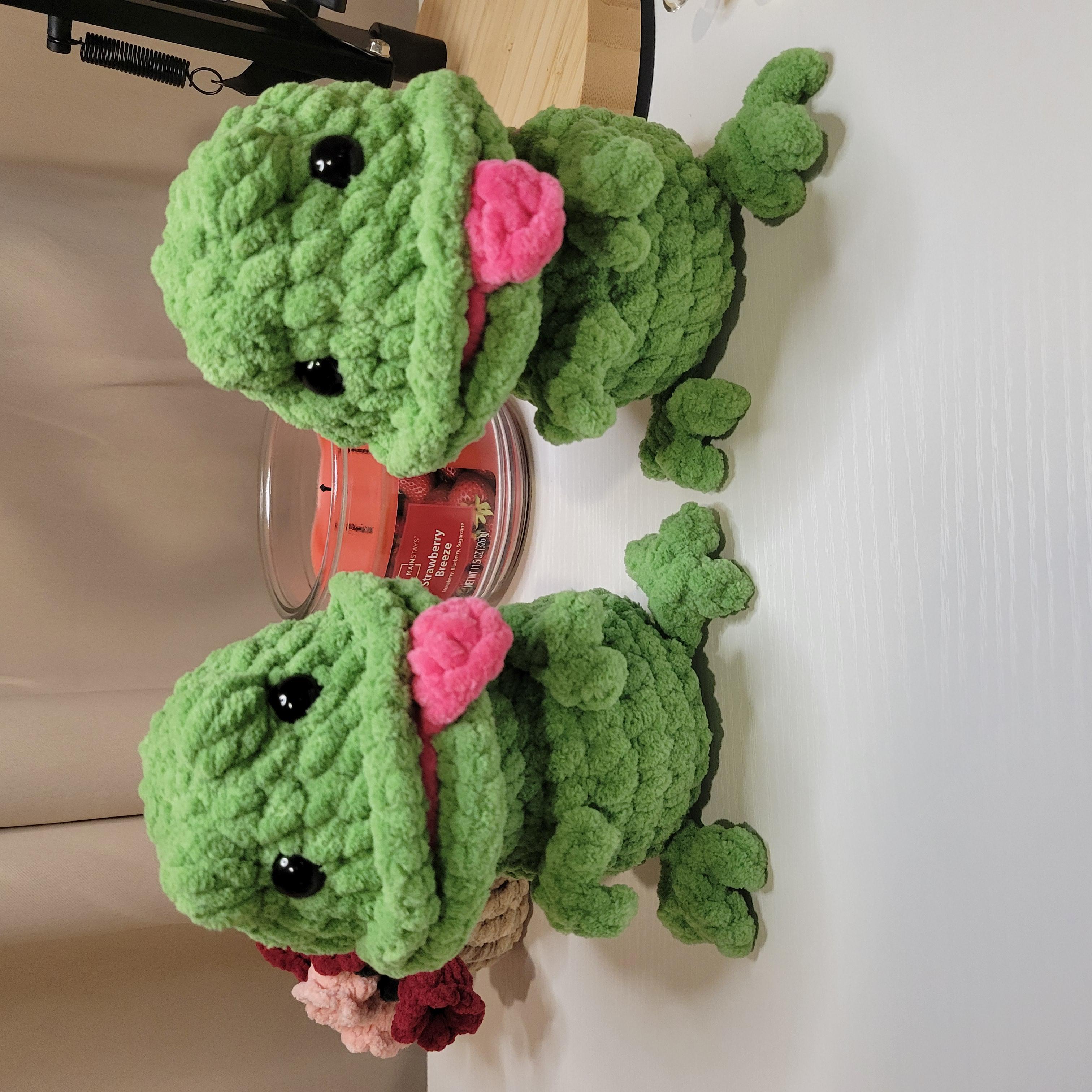 Freddy the Frog Crochet Plushie - Handmade Amigurumi Plush with Tongue
