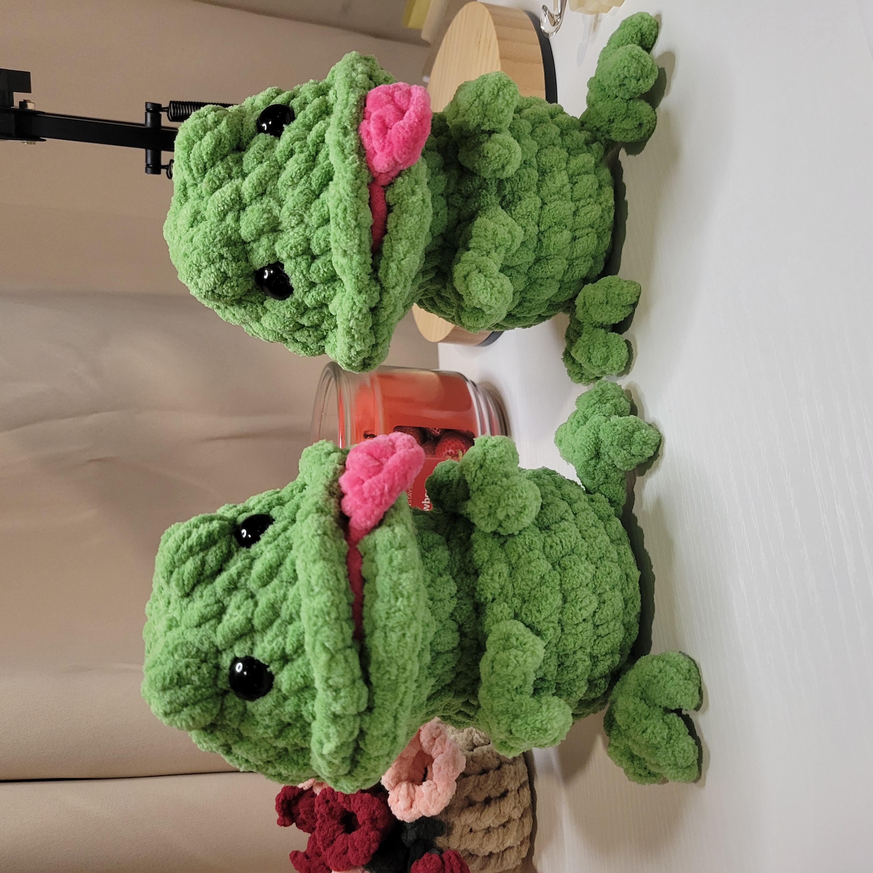Freddy the Frog Crochet Plushie - Handmade Amigurumi Plush with Tongue