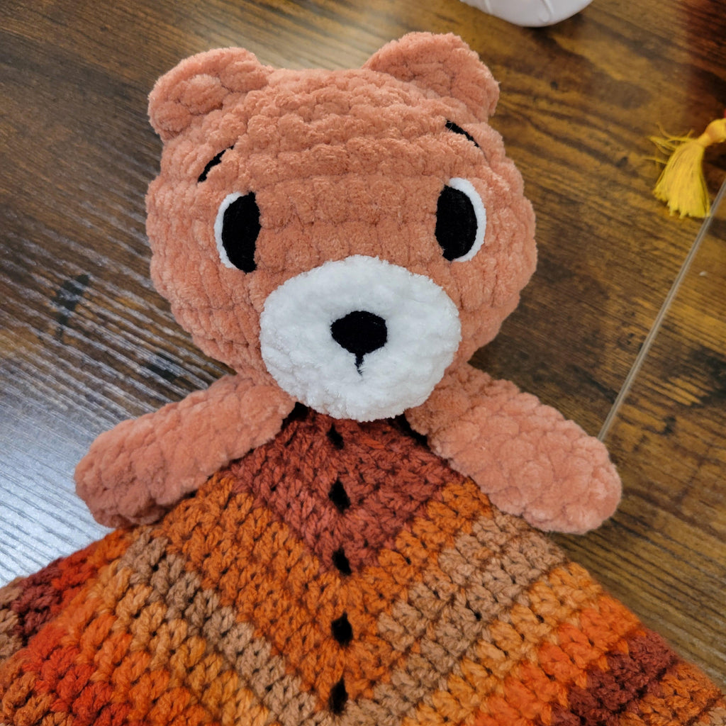 Baby Bear Lovey Blanket Crochet Pattern - Beginner Friendly Digital PDF Download
