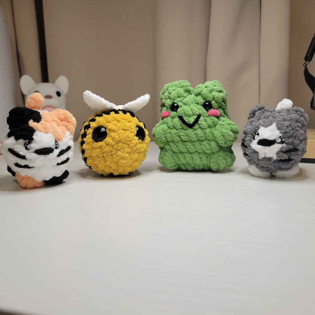 Mini Chubby Friends Pattern Bundle - 5 in 1 PDF Blueprint - DIY Amigurumi Crochet Pattern