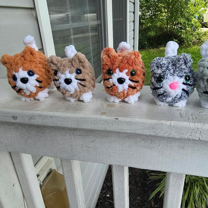 Mini Chubby Friends Pattern Bundle - 5 in 1 PDF Blueprint - DIY Amigurumi Crochet Pattern