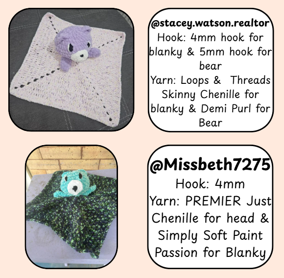 Baby Bear Lovey Blanket Crochet Pattern - Beginner Friendly Digital PDF Download