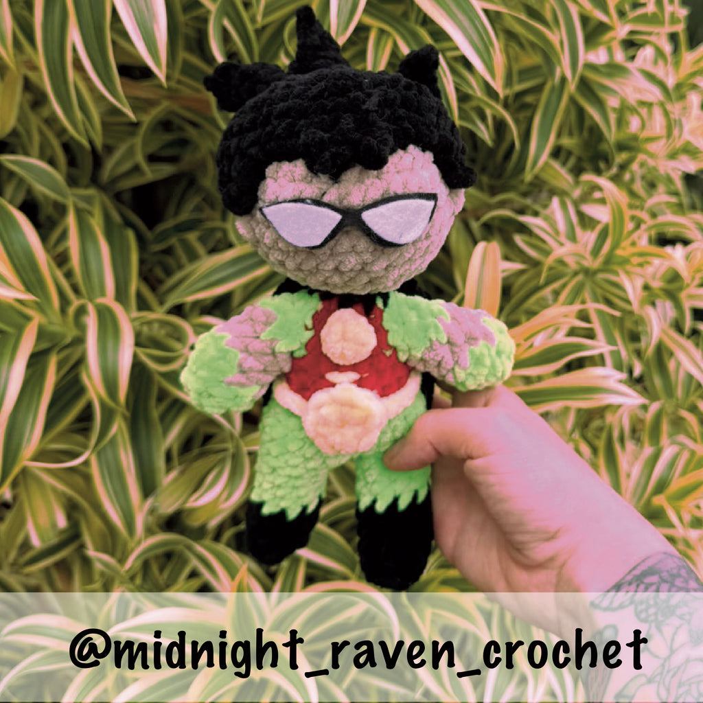 Sidekick Boy Amigurumi Crochet Pattern - Chibi Superhero Plush PDF Download