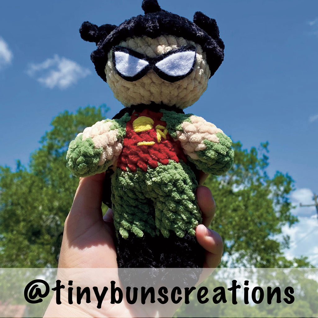 Sidekick Boy Amigurumi Crochet Pattern - Chibi Superhero Plush PDF Download