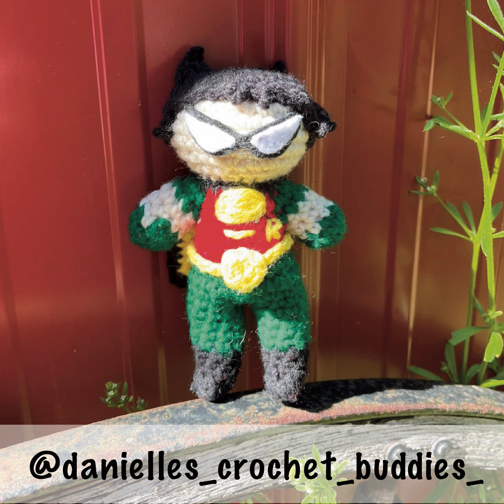 Sidekick Boy Amigurumi Crochet Pattern - Chibi Superhero Plush PDF Download