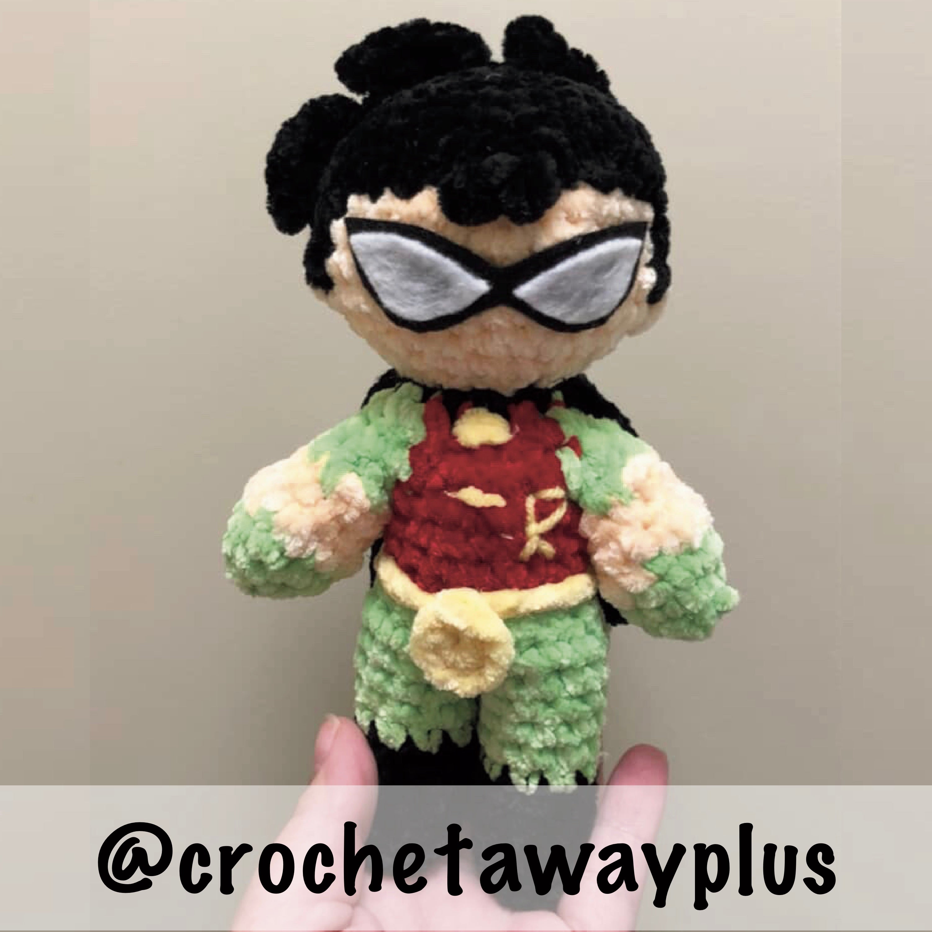 Sidekick Boy Amigurumi Crochet Pattern - Chibi Superhero Plush PDF Download