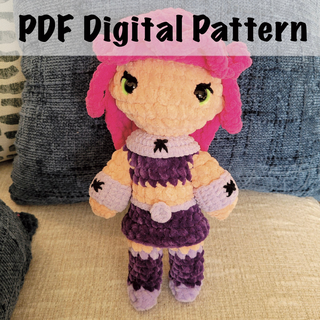 Sparkle Girl Amigurumi Crochet Pattern - PDF Download