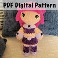 Sparkle Girl Amigurumi Crochet Pattern - PDF Download