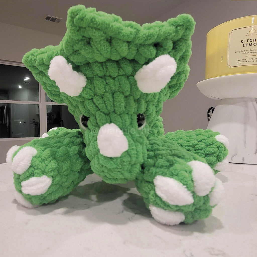 Triceratops Crochet Pattern, Amigurumi Dinosaur PDF, Plushie DIY (Digital Download)