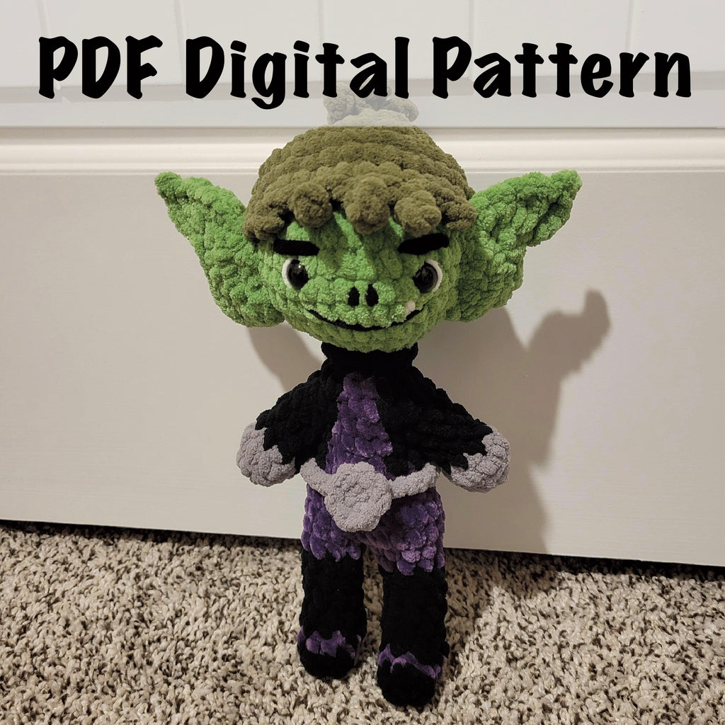 Monster Boy Amigurumi Crochet Pattern - PDF Digital Download