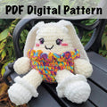 Crochet Pattern for Pompom the Easter Egg in Bunny Costume - Amigurumi DIY (PDF Download)