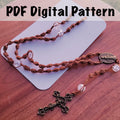 Crochet Rosary Pattern – Handmade Religious DIY Project (PDF Download)