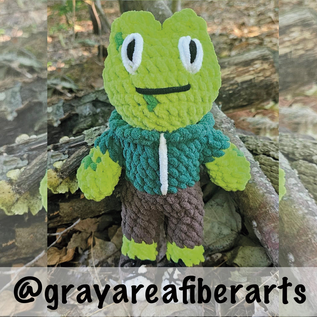 Mr. Froggo PDF Crochet Pattern - Amigurumi Frog – Digital Download