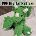 Triceratops Crochet Pattern, Amigurumi Dinosaur PDF, Plushie DIY (Digital Download)
