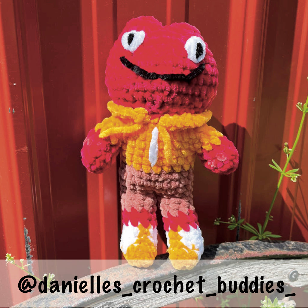 Mr. Froggo PDF Crochet Pattern - Amigurumi Frog – Digital Download