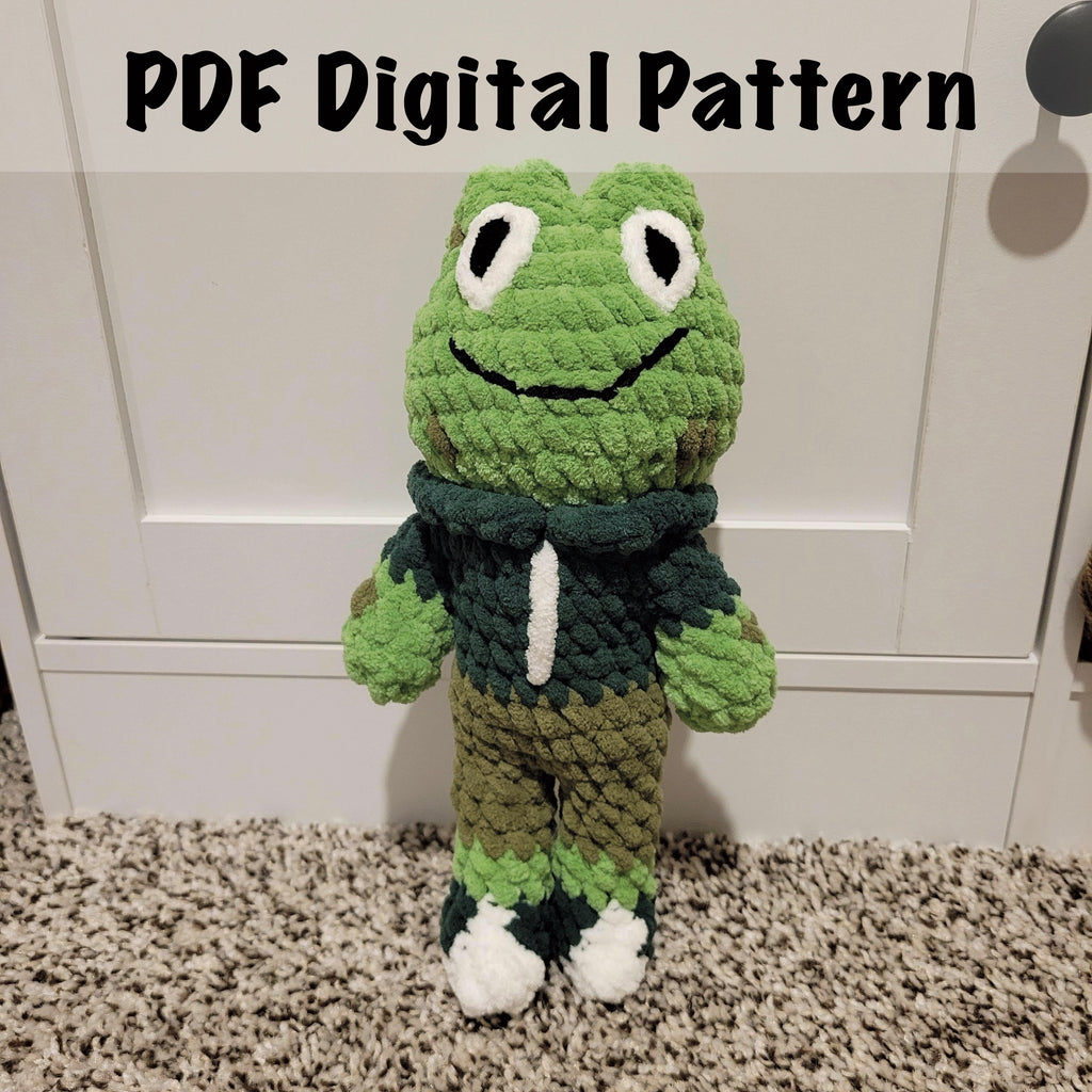 Mr. Froggo PDF Crochet Pattern - Amigurumi Frog – Digital Download