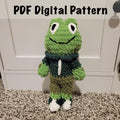 Mr. Froggo PDF Crochet Pattern - Amigurumi Frog – Digital Download