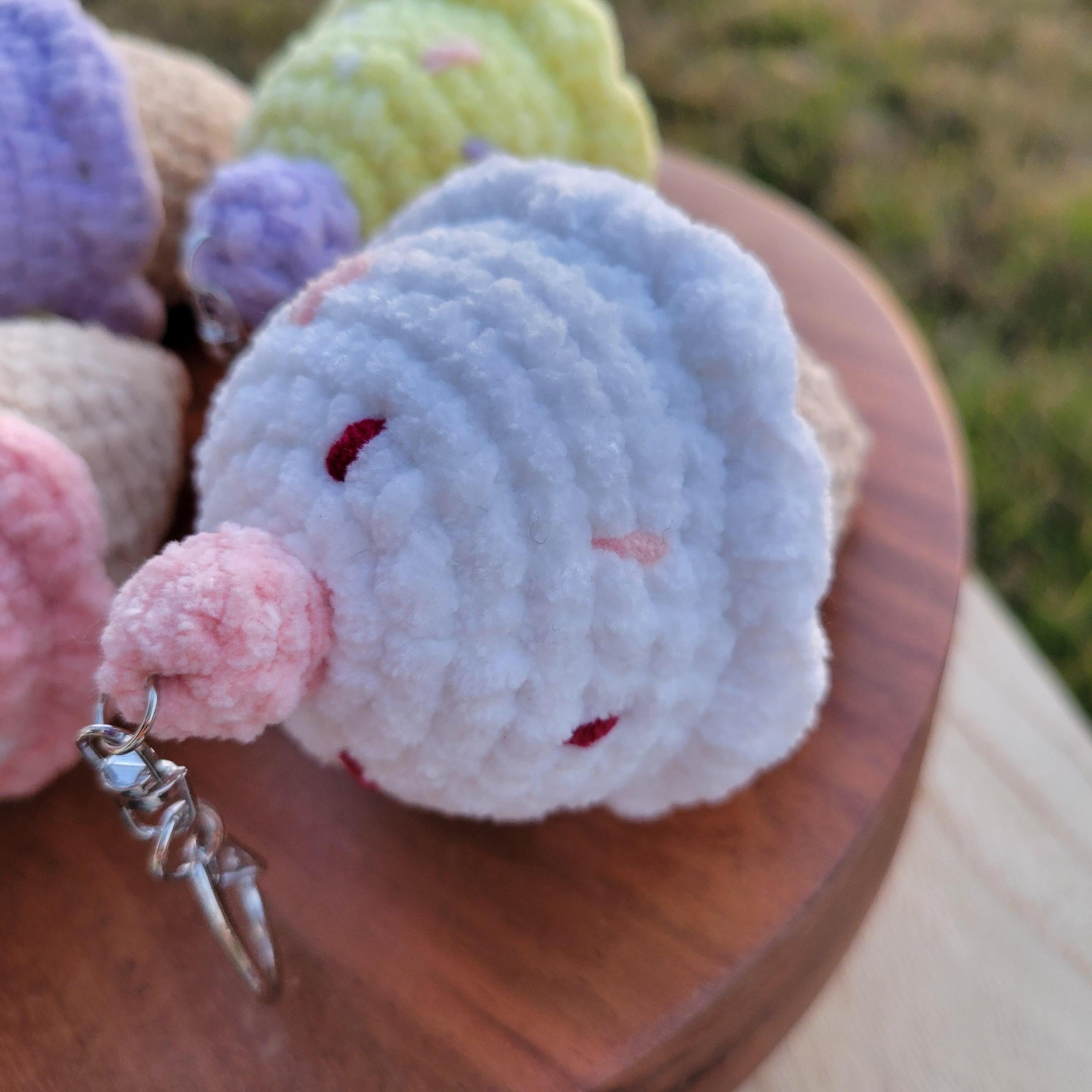 Crochet Ice Cream Keychain - Amigurumi Backpack Accessory - Plushie Charm Gift
