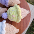 Crochet Ice Cream Keychain - Amigurumi Backpack Accessory - Plushie Charm Gift