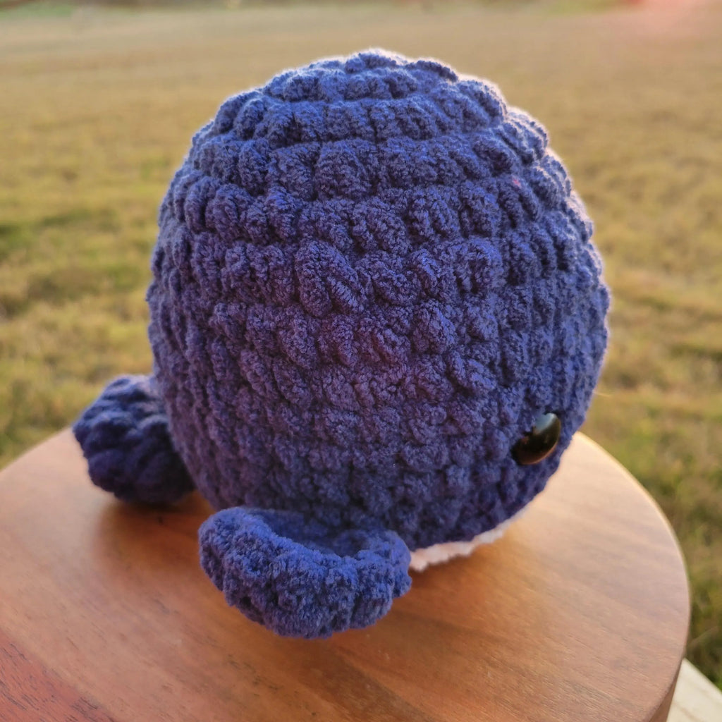 Crochet Fruit Whale Plushy - Amigurumi Toy - Kawaii Sea Animal & Food Plushie
