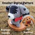 2-in-1 Amigurumi Winnie Dog Bundle – Crochet Dachshund Pattern - Dapple & Solid (PDF Download)