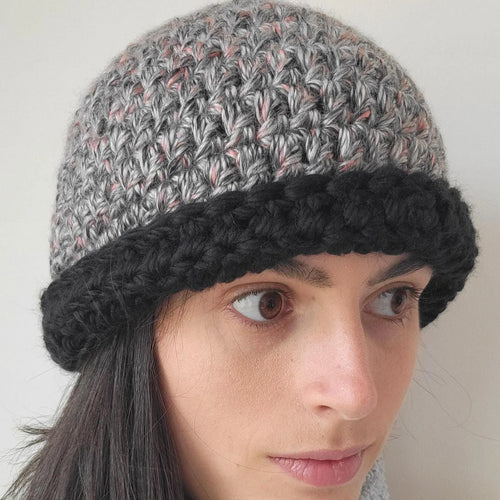 Chunky Knit Crochet Beanie – Warm Acrylic Winter Hat for Her