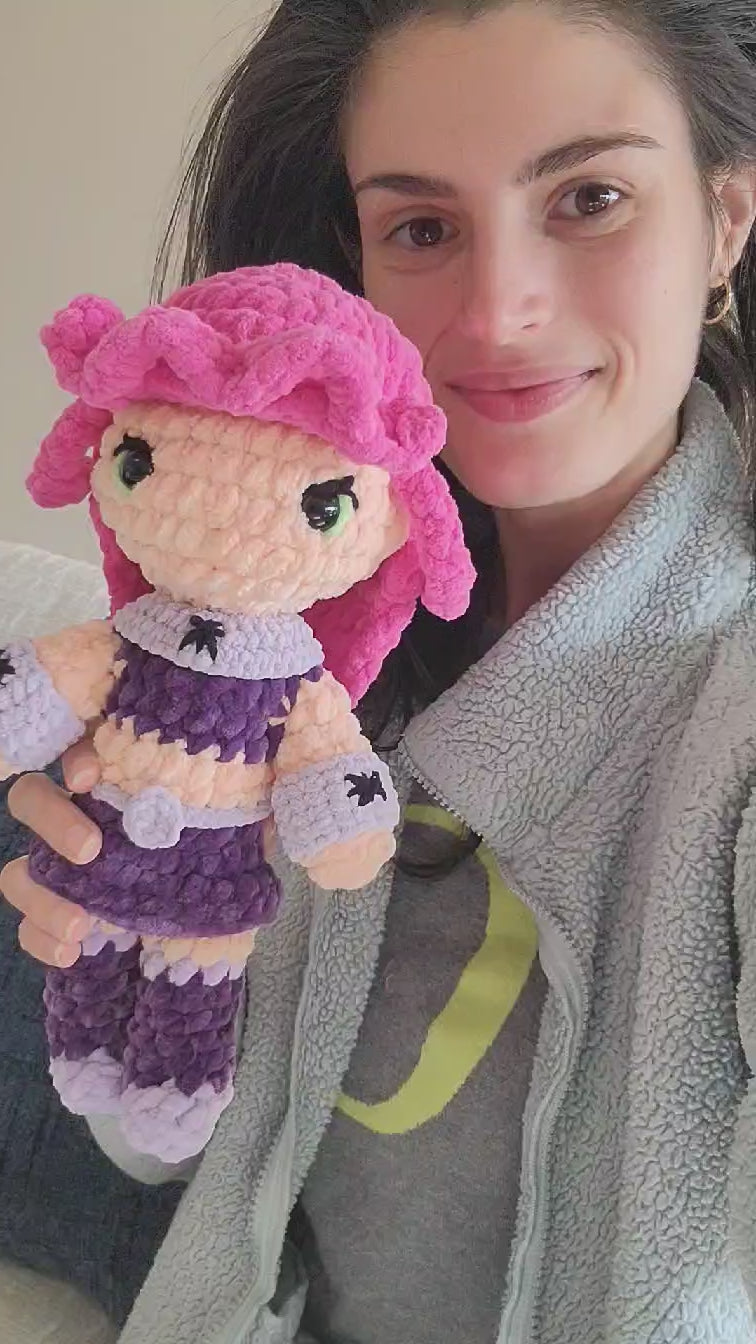 Sparkle Girl Amigurumi Crochet Pattern - PDF Download