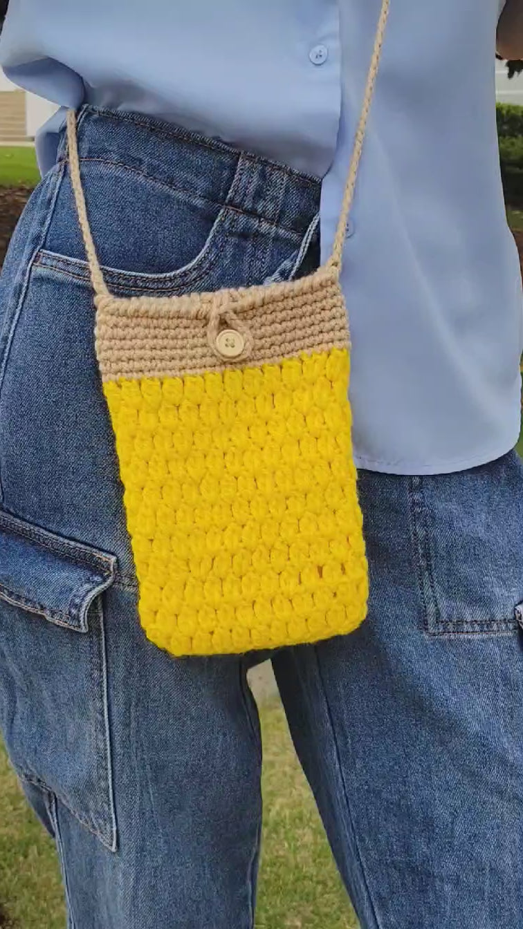 Crochet Small colorful Bag - Cottagecore Accessories - Kawaii Style